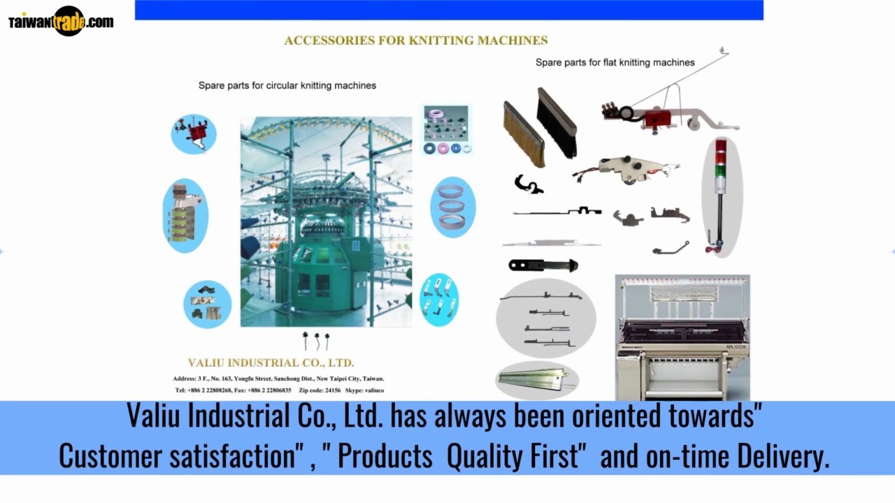Spare Parts For Knitting Machines | Valiu Industrial Co., Ltd. | Taiwantrade