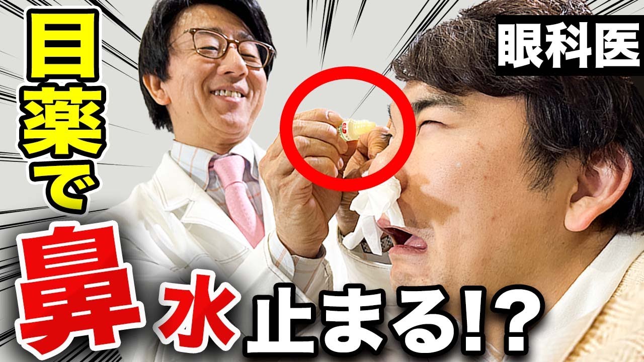 【花粉症対策】鼻水を速攻で止める方法！眼科医だけが知っているオススメの花粉症目薬も紹介！！