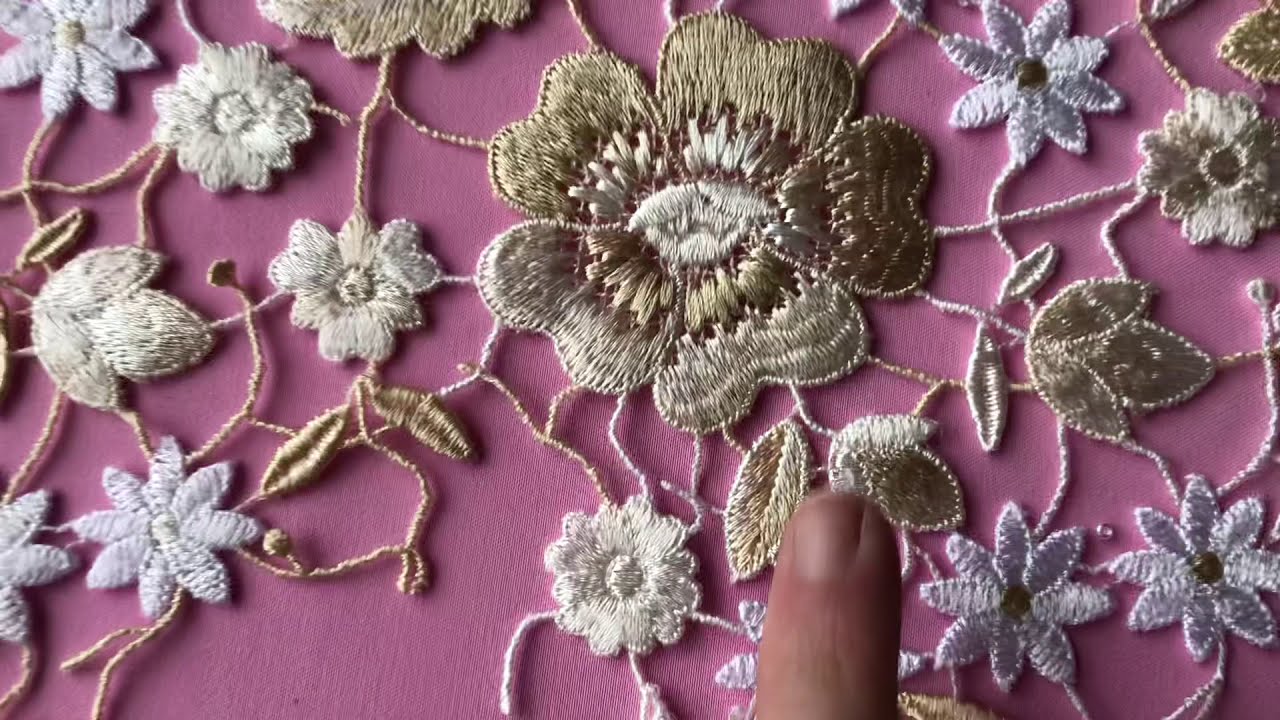 Gold Guipure Lace - Rafaella