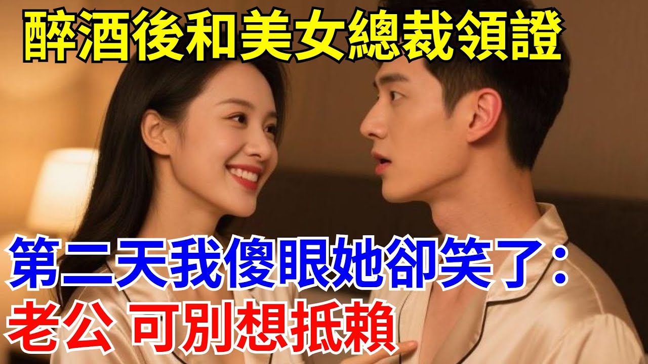 醉酒後和美女總裁領證，第二天我傻眼她卻笑了：老公 可別想抵賴#原創#情感#情感故事#故事#爽文