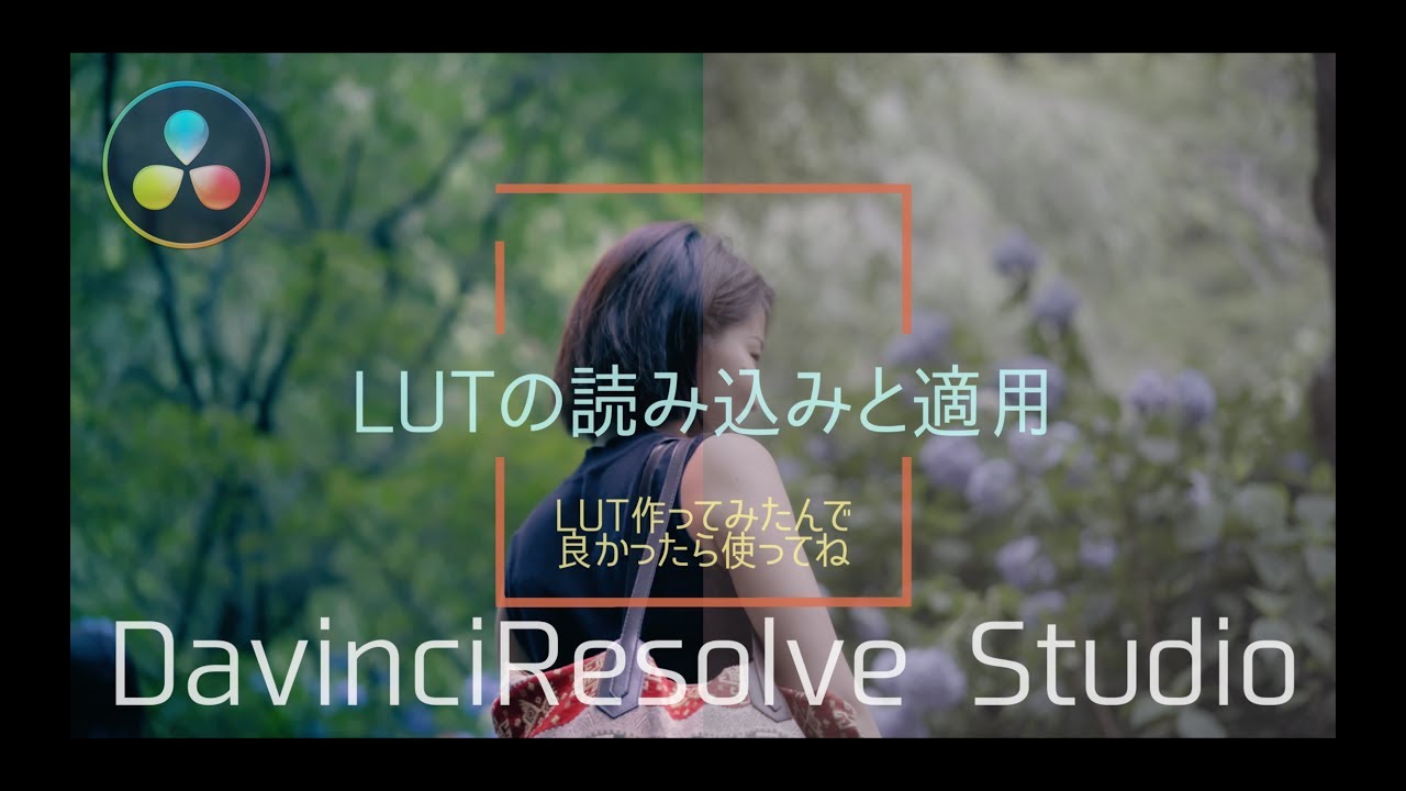 【LUTの読み込み方＆LUT作りました】Davinci Resolve  LUT読み込み チュートリアル 使い方
