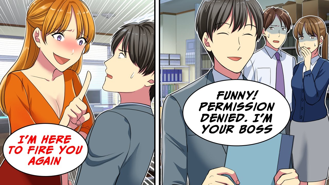 [Manga Dub] My boss fired me, then she joined my company and I became her boss... [RomCom]