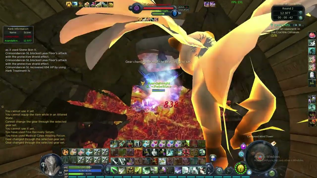 Aion Classic 2.9 Templar vs Sorcerer (Crimsondancer)
