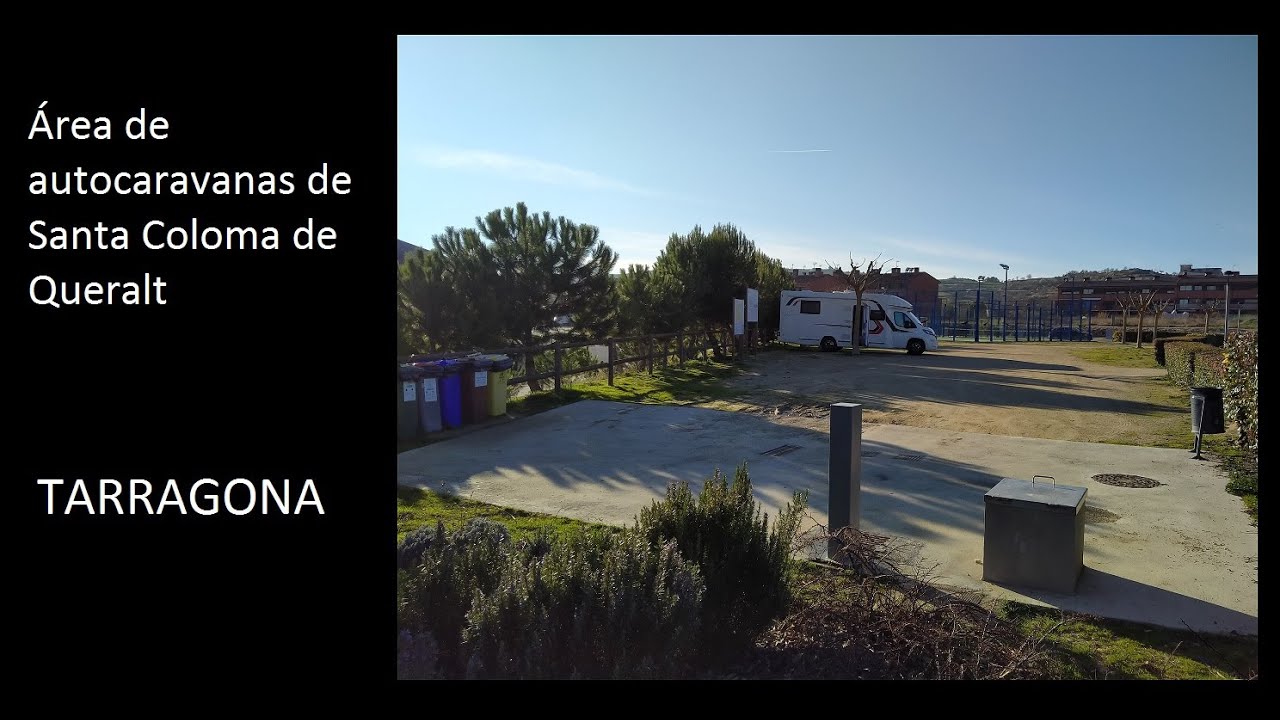 Área Autocaravanas Santa Coloma de Queralt, Tarragona