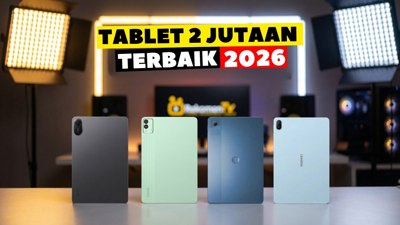 Rekomendasi Tablet 2 Jutaan Terbaik 2025 | untuk Kerja & Kuliah Editing Desain Gaming