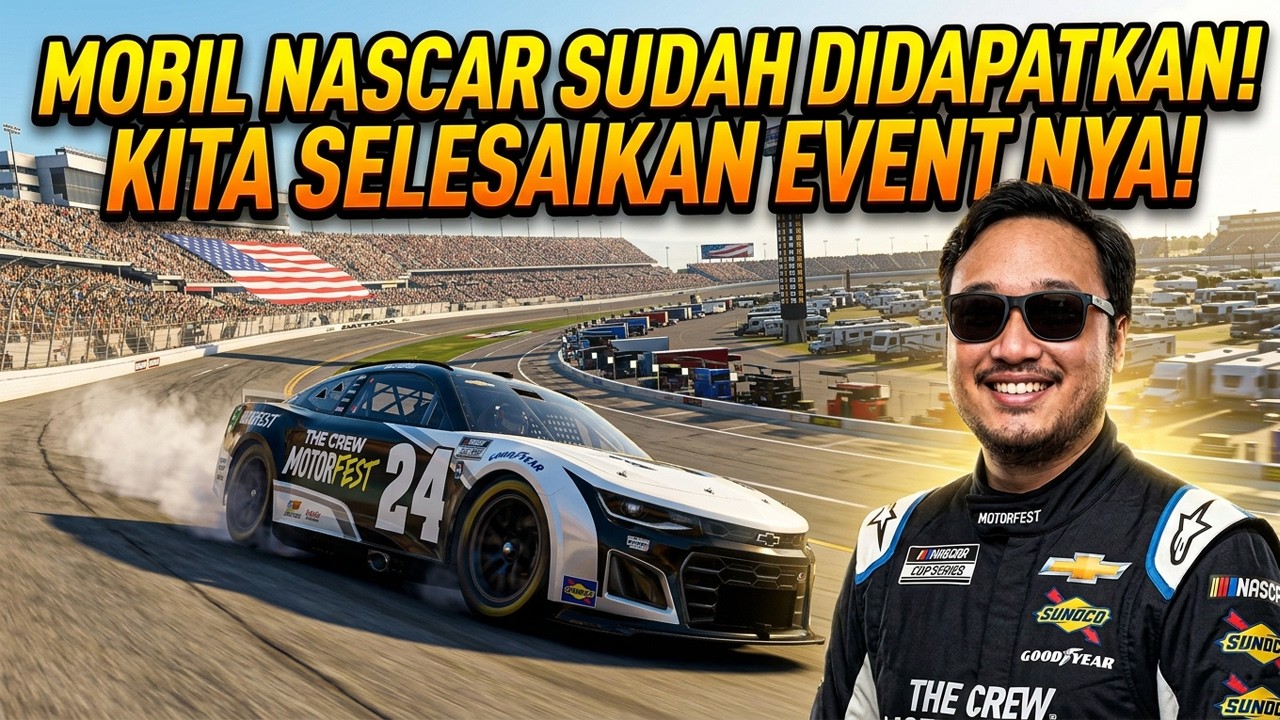 KITA GASKAN EVENT NASCAR INI. BISA FULL JUARA GAK YA? The Crew Motorfest. Vertical Stream.