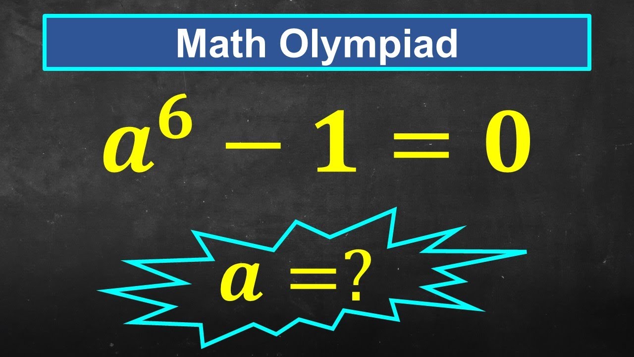 USA | Can You Solve For a!!!? | Math Olympiad Question
