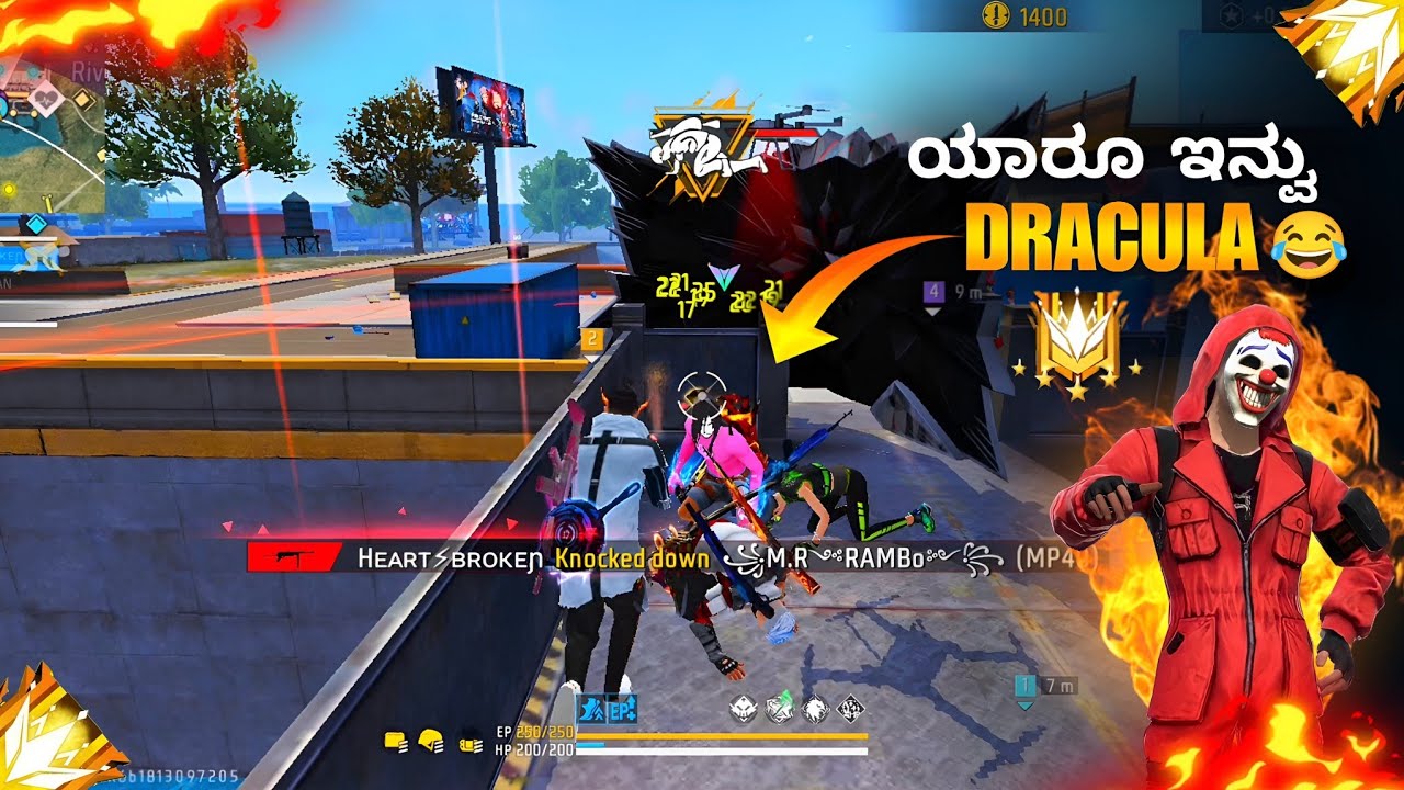 Yaro Ivnu Dracula 🤣 Free Fire Kannada || #freefire #kannada #garenafreefire #thedd #volter 