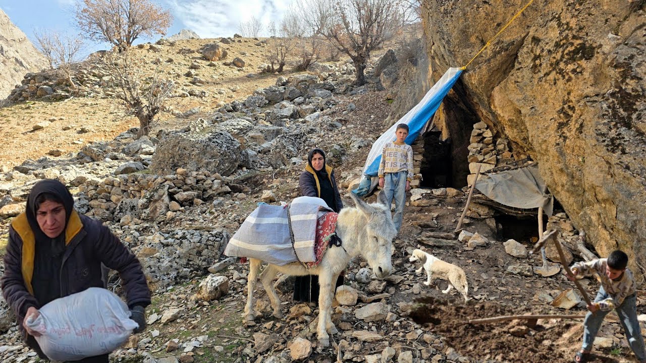 Operator Beside the Nomadic Mother | Building a Home in a Cave