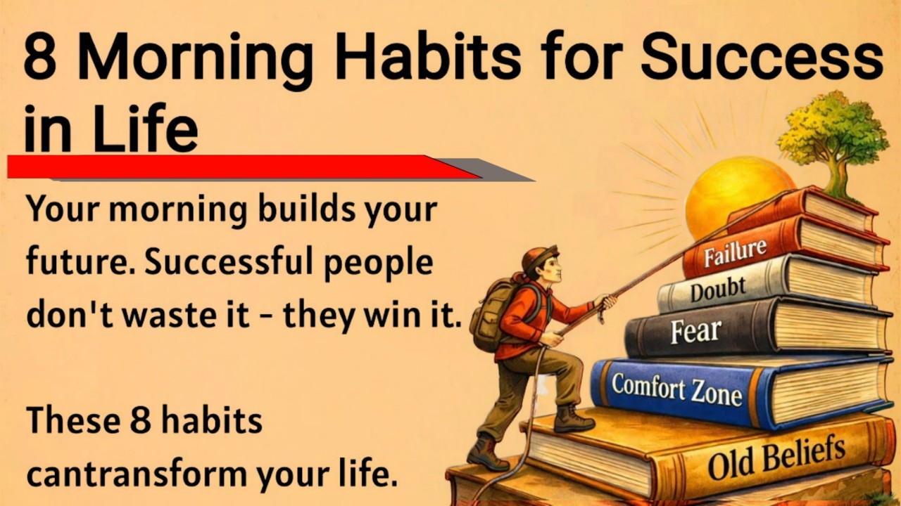 8 Miracle Morning Habits for Success in Life || Graded Reader || Improve Your English Fluency ✅️