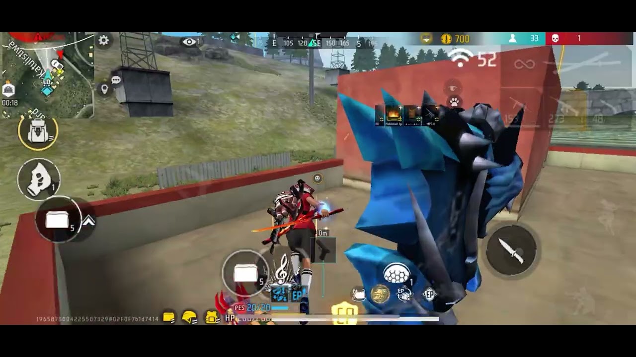 Jugando partidistas de BR clasificatoria y lobo solitario￼ freefire