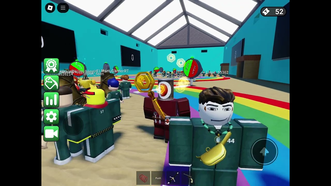 i got 200 of my friends to play squid game part 2 in roblox squid game but your friends are in it