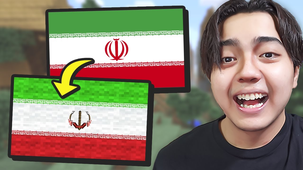 Bagaimana Jika Bendera Dibuat Bergaya Minecraft?