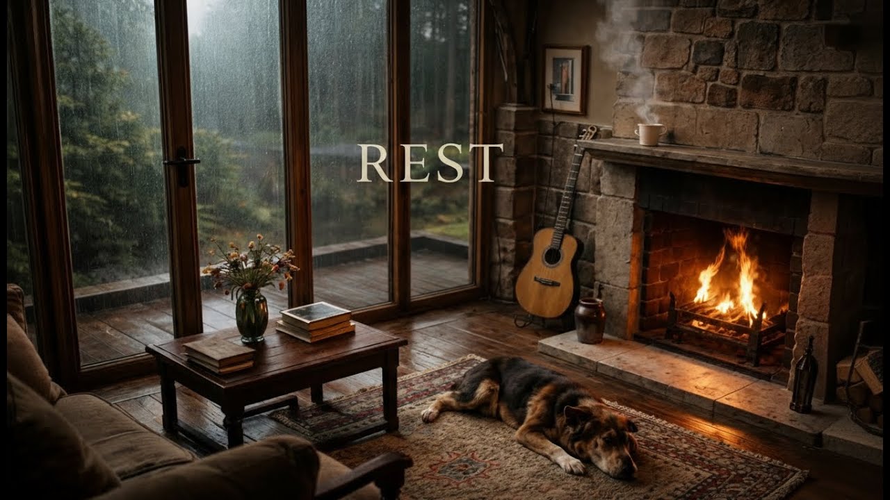 Rain Ambience with Acoustic Guitar for Overthinking & Inner Peace