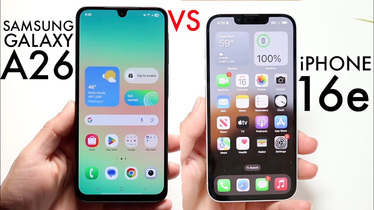 Samsung Galaxy A26 Vs iPhone 16e! (Comparison) (Review)