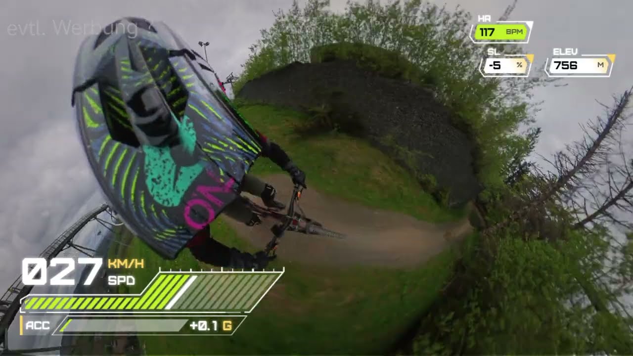 Insta360x4 mit Garmin Dash . Bikepark Winterberg LooseLee