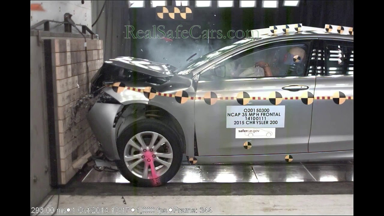 Chrysler 200 (2015-2017) Crash Tests (Side-Pole, Front, Side)