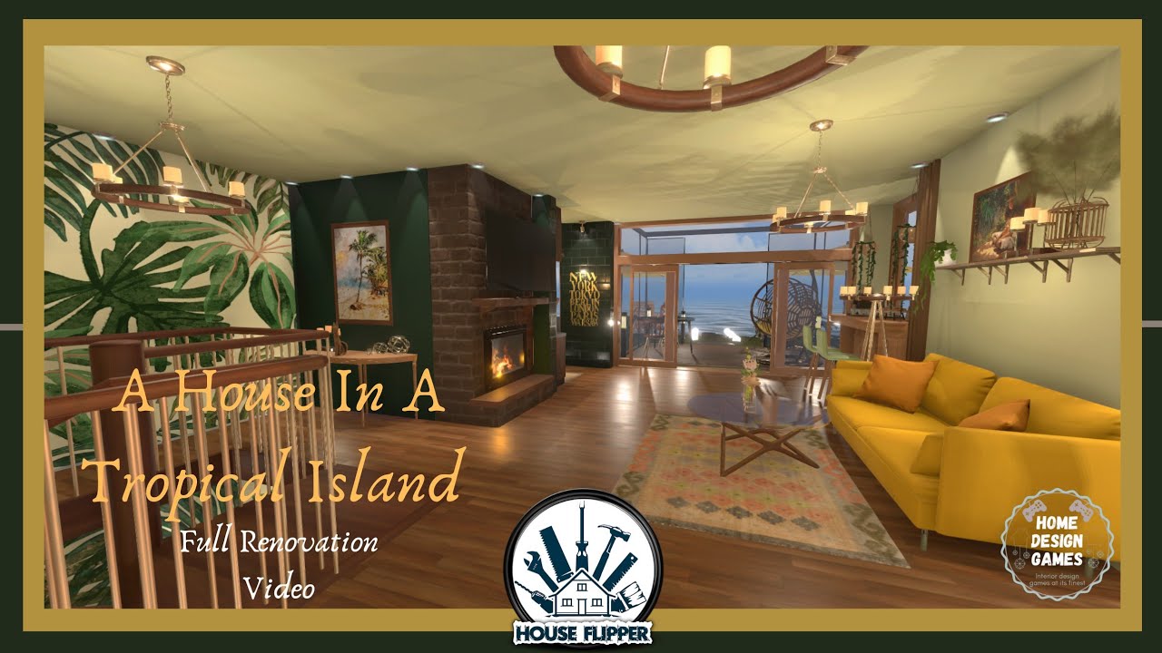 HOUSE FLIPPER|House In A Tropical Island|Full Renovation Video