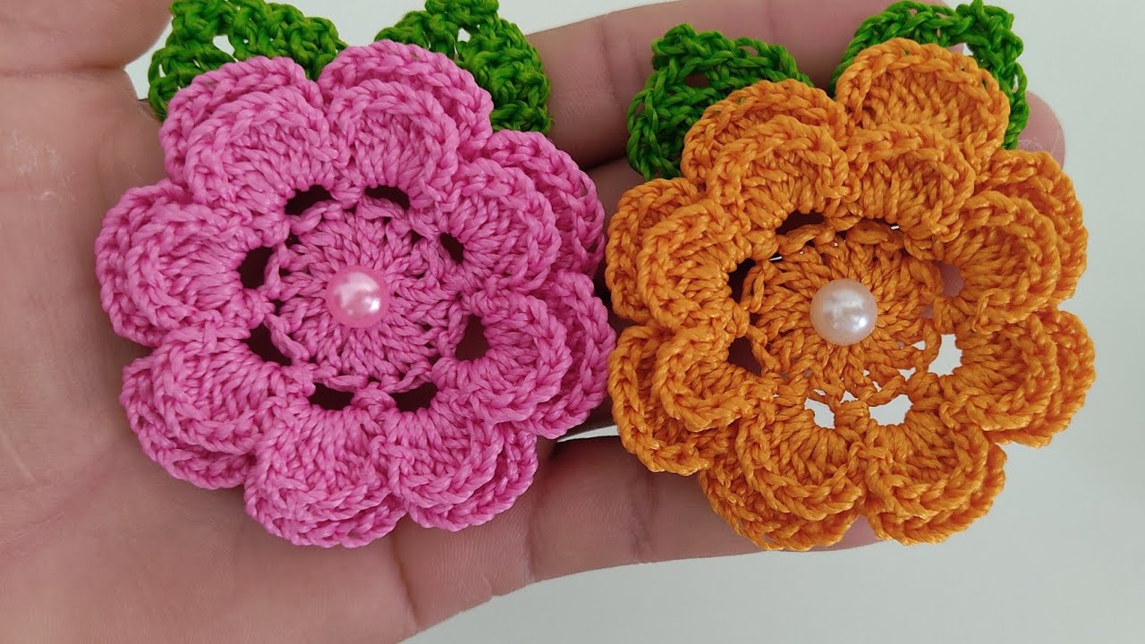 flor de crochê rápida e fácil (iniciantes)