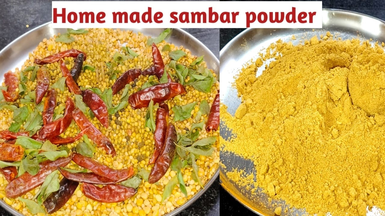 ఇంట్లోనే సాంబార్ పొడిని ఇలా చేసి చూడండి / Homemade sambar powder Recipe / Sambar podi in telugu 