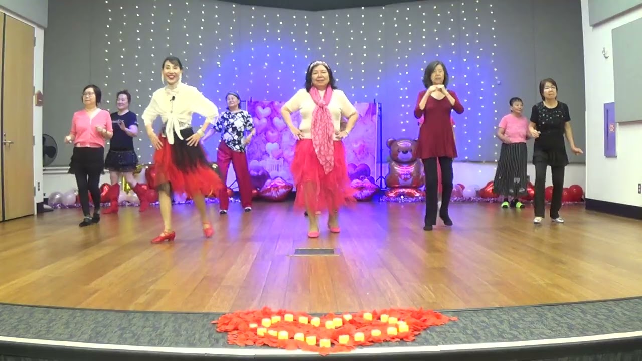 2-06-2026 - Line Dancing for Active Adults Friday Class - Valentine Celebration Day