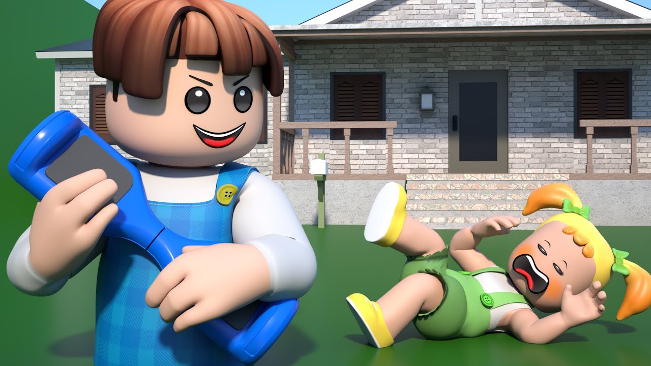 ROBLOX Brookhaven 🏡RP — ЗАБАВНЫЕ МОМЕНТЫ: Брат завидует сестре — Roblox Animation