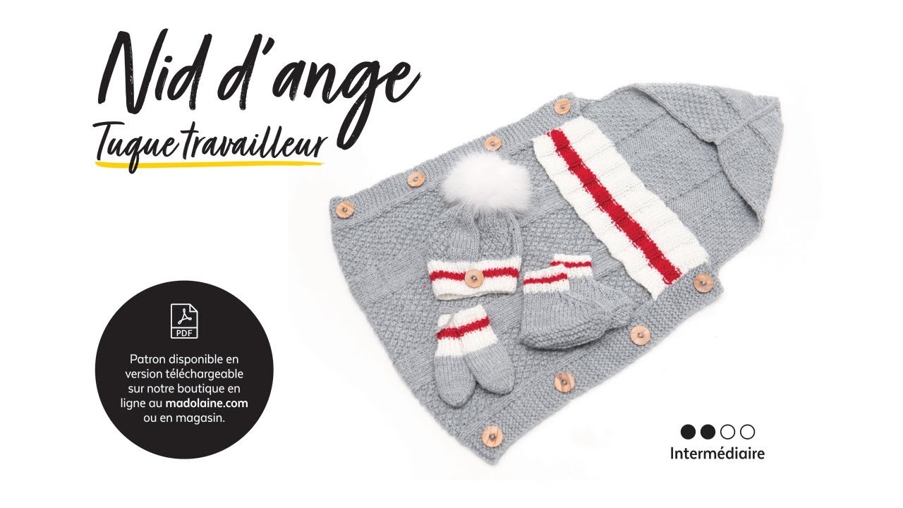Tutoriel Tricot: Nid d'ange - Tuque travailleur