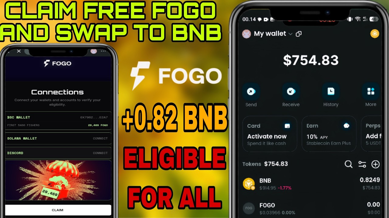 Claim Free Airdrop Fogo FOGO ~ 0.82 BNB on BitgetWallet