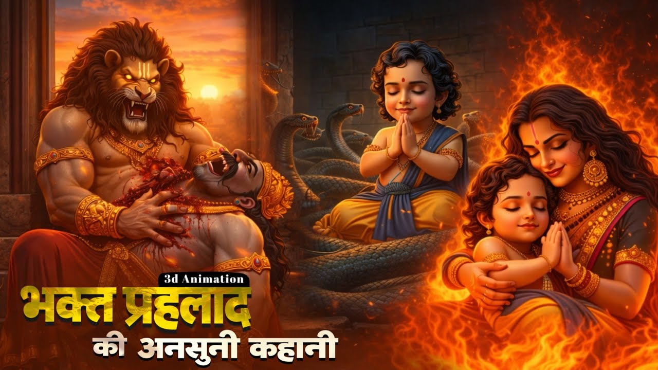 कैसे की भगवान नारायण ने अपने भक्त की रक्षा ? 😱 | Story of Bhakt Prahlad |