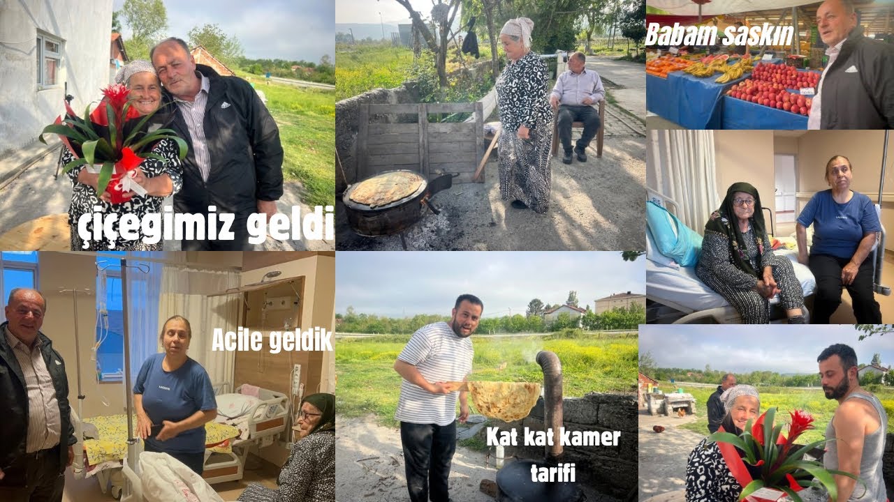 Anama çiçek geldi❤Babam şok geçirdi😱Acil hastaneye gittik‼️#gözleme #hamurişi #hakan