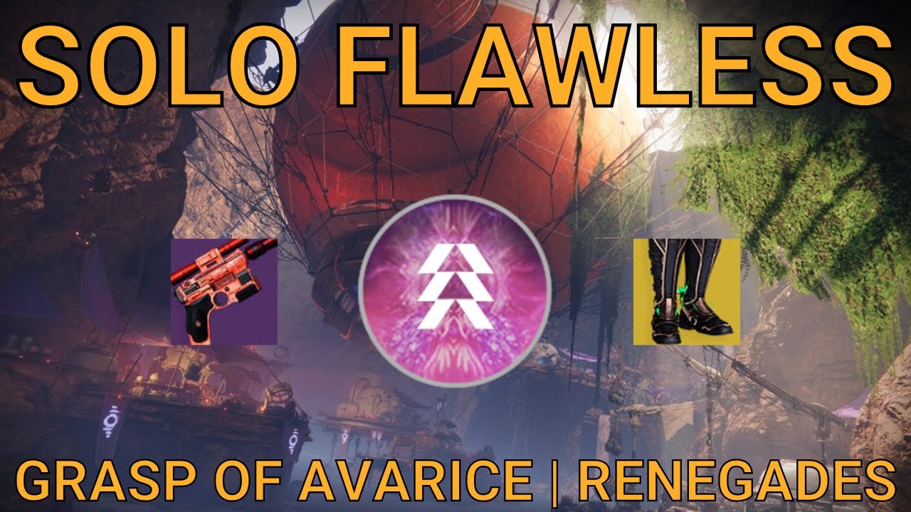 Solo Flawless Grasp of Avarice on Hunter | Renegades (Destiny 2)