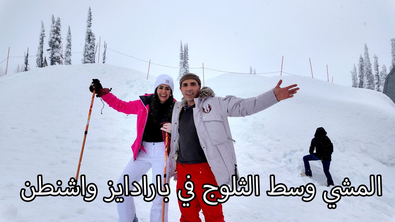 Snowshoing in Paradise المشي وسط الثلوج في بارادايز