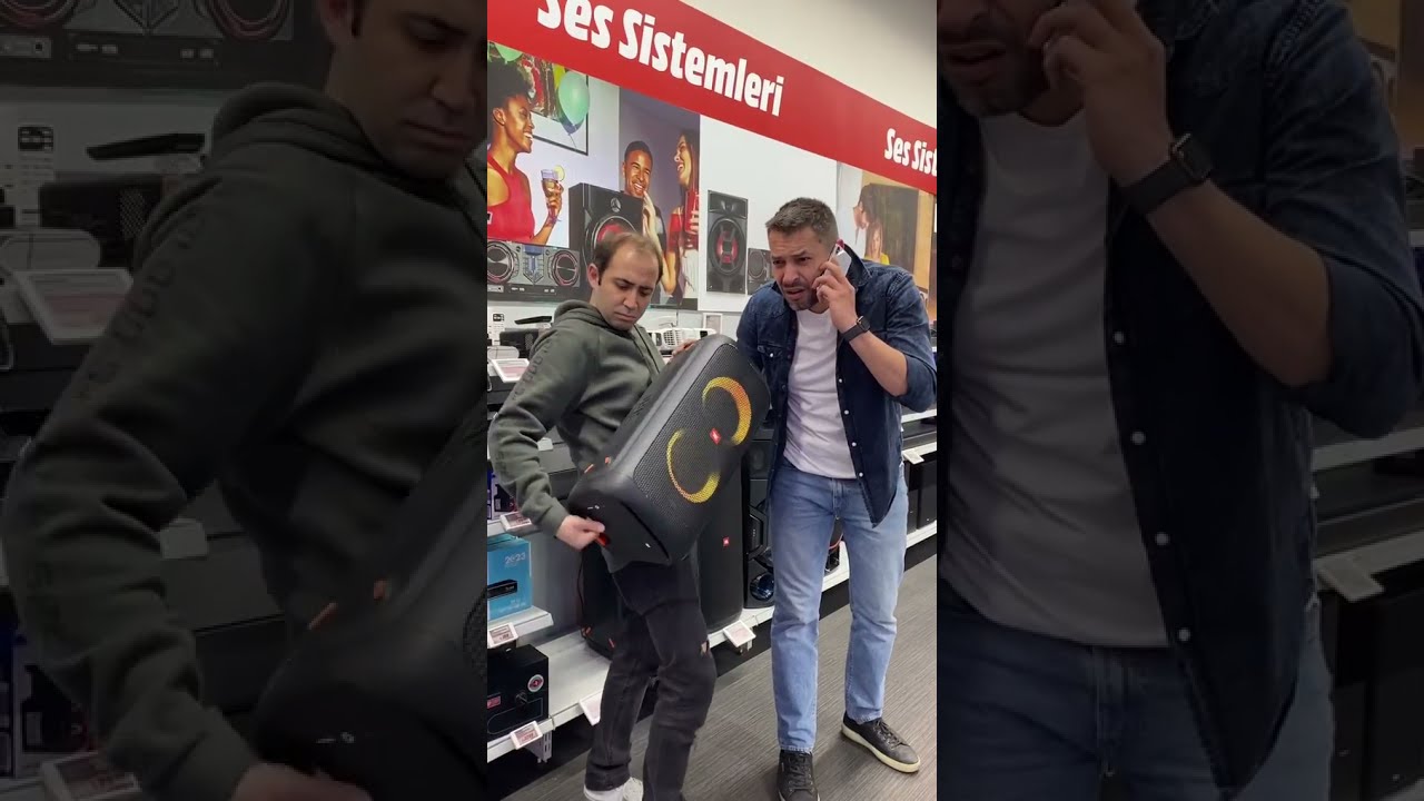 Анил Ильтер и Сарп Бозкурт в веселом видео в магазине!