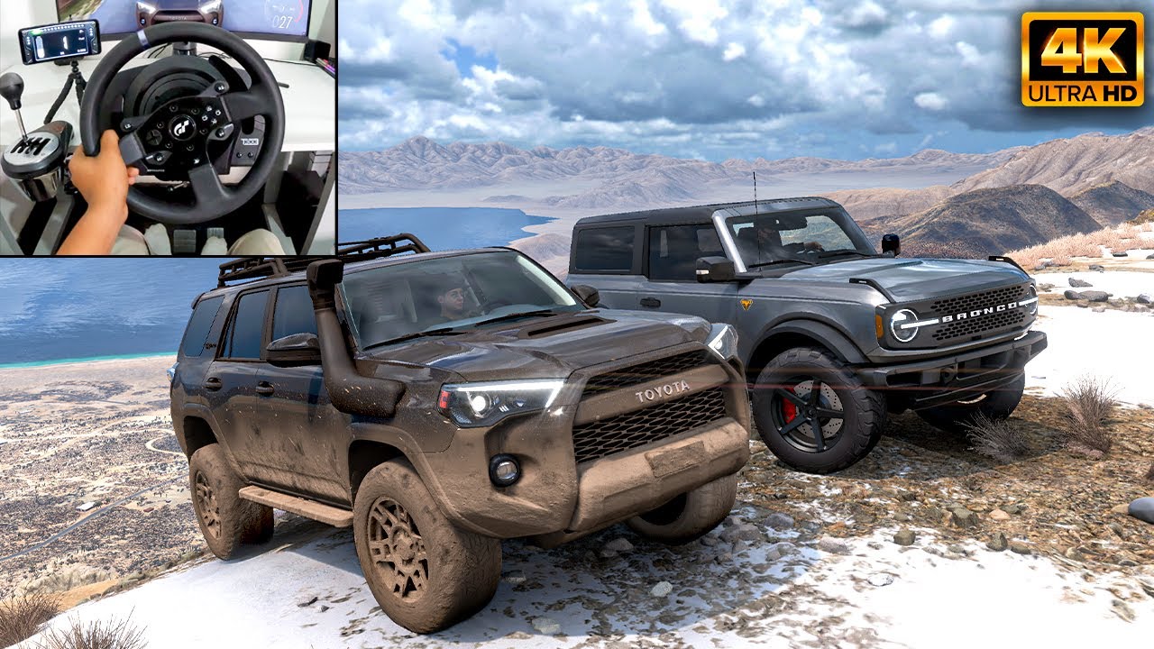 Toyota 4Runner (510HP) & Ford Bronco (500HP) | OFFROAD CONVOY | Forza Horizon 5 |Thrustmaster T300RS