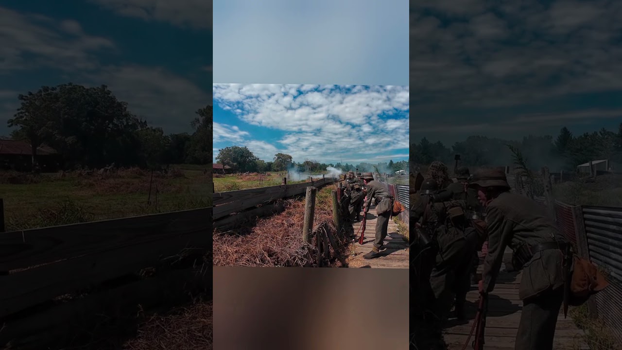 German soldiers defending their position during a reenactment #reenacting #history #ww2 #army