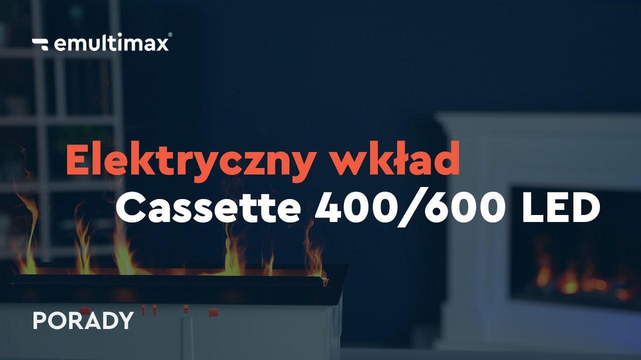 Wkład elektryczny do kominka - Dimplex Cassette 400/600 - Kaseta z polanami do zabudowy