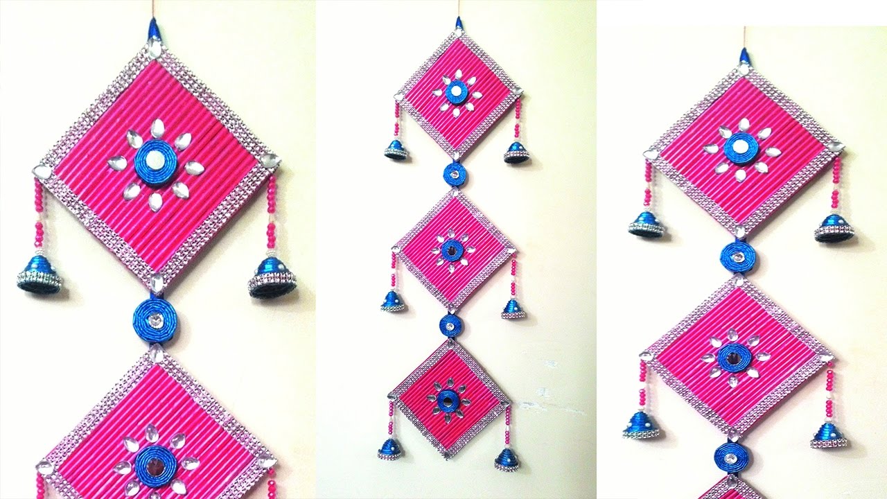 Newspaper wall hanging || Newspaper Crafts