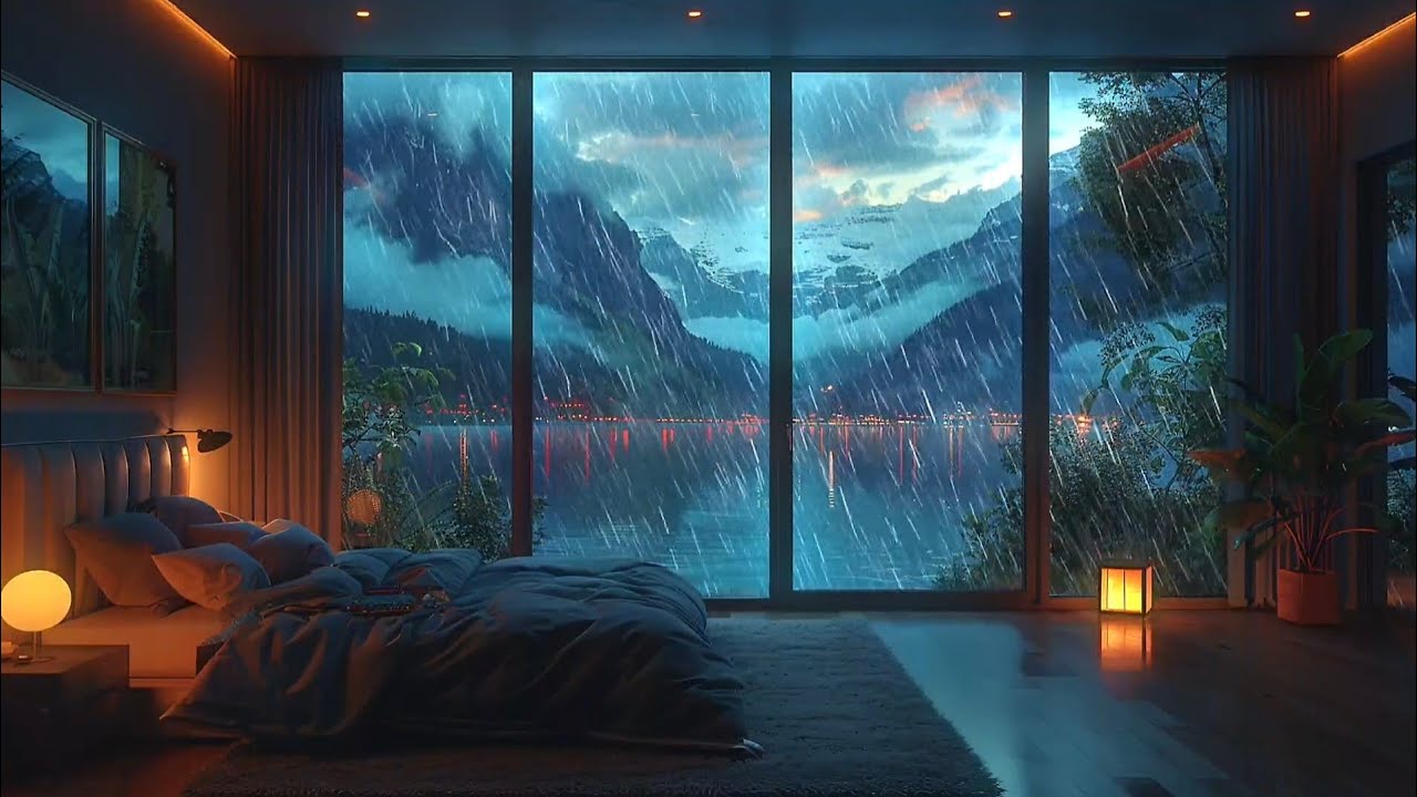 Heavy rain sounds 1 hour - heavy rain sounds nature - heavy rain sounds for sleep 1 hour