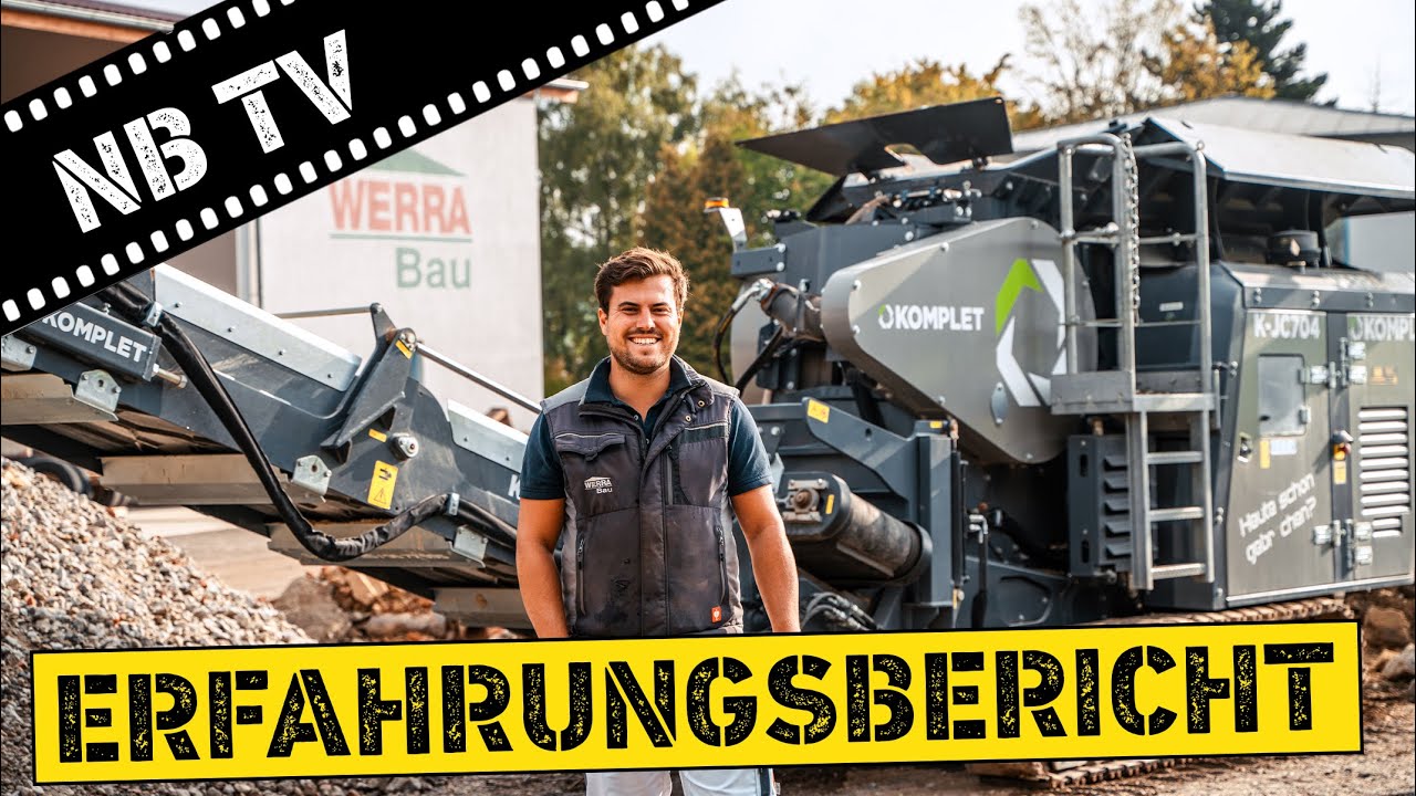 Erfahrungsbericht zur mobilen Brechanlage K-JC704 - WERRA Bau