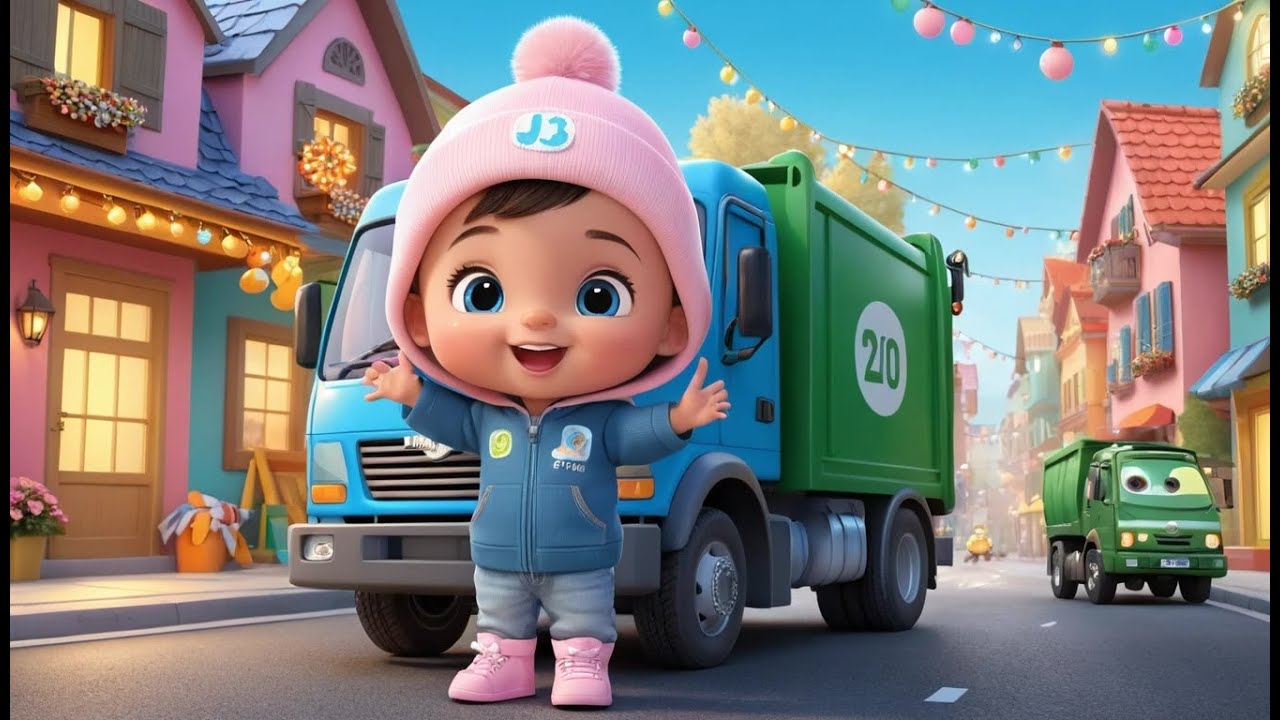 Garbage Truck New Year Clean Up | Fun Action & Learning Video for Toddlers