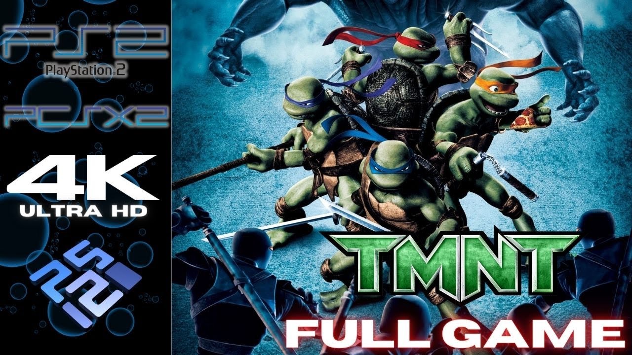 【PS2】TMNT (2007) | PCSX2 Emulator Longplay (4K 60FPS) - Teenage Mutant Ninja Turtles (忍者龜：炫風再起)