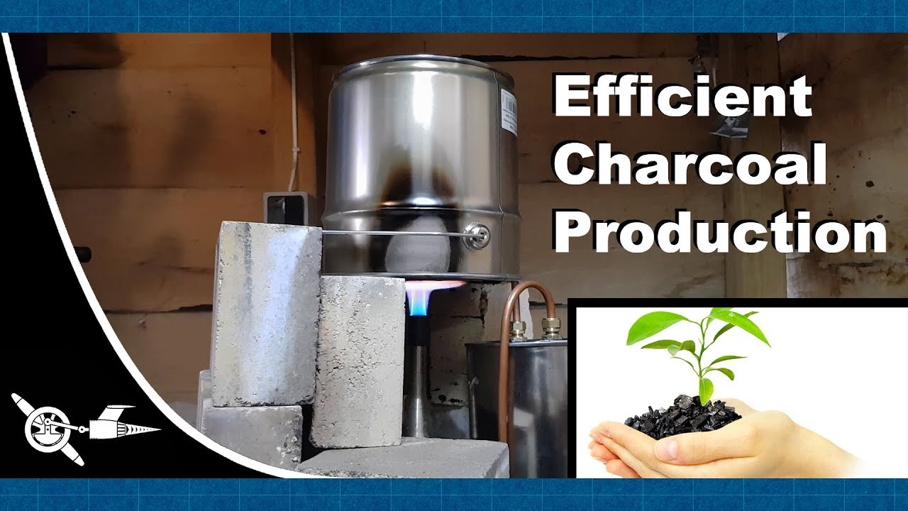 Making charcoal the efficient way. (Ft: good and basic's Hydrogen generator) for 10000 subscribers!!