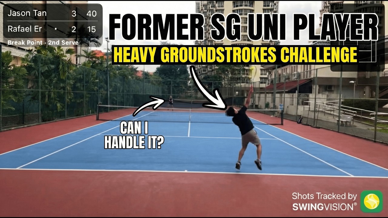 Can I Handle a Former Singapore University Tennis Player's Heavy Groundstrokes? | Highlight Points