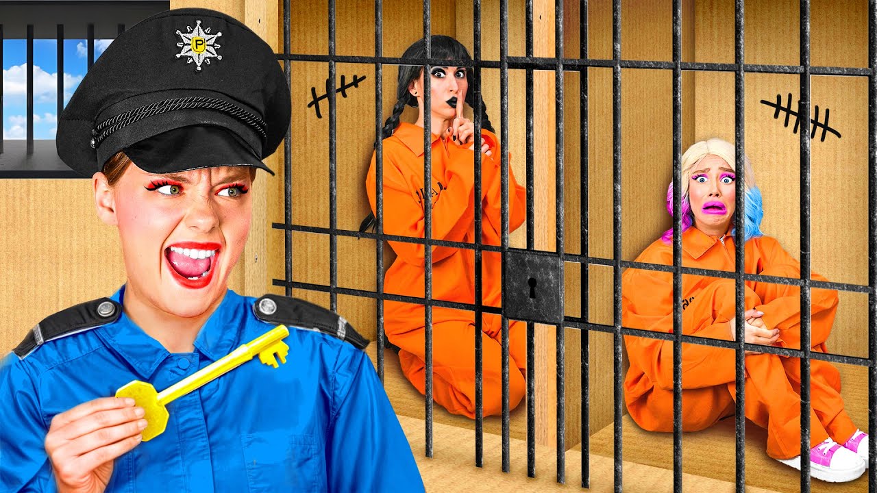 Побег из Картонной Тюрьмы с Уэнсдей Аддамс | Смешные Cитуации от BaRaDa Gold Challenge