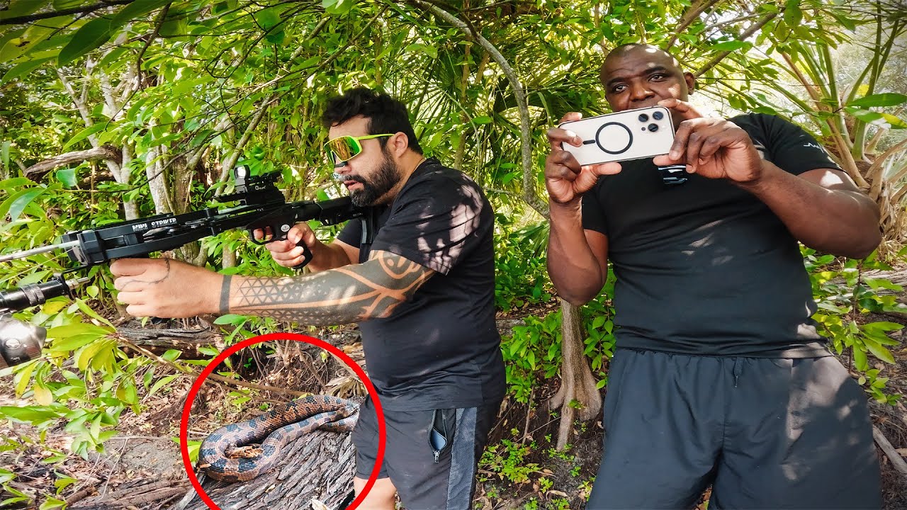 Cobra Camuflada Perto Demais, Sai na Luta com ela, Pescaria na Lagoa
