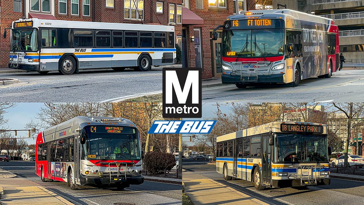 WMATA and Prince George's County Transit Compilation at Hyattsville Crossing