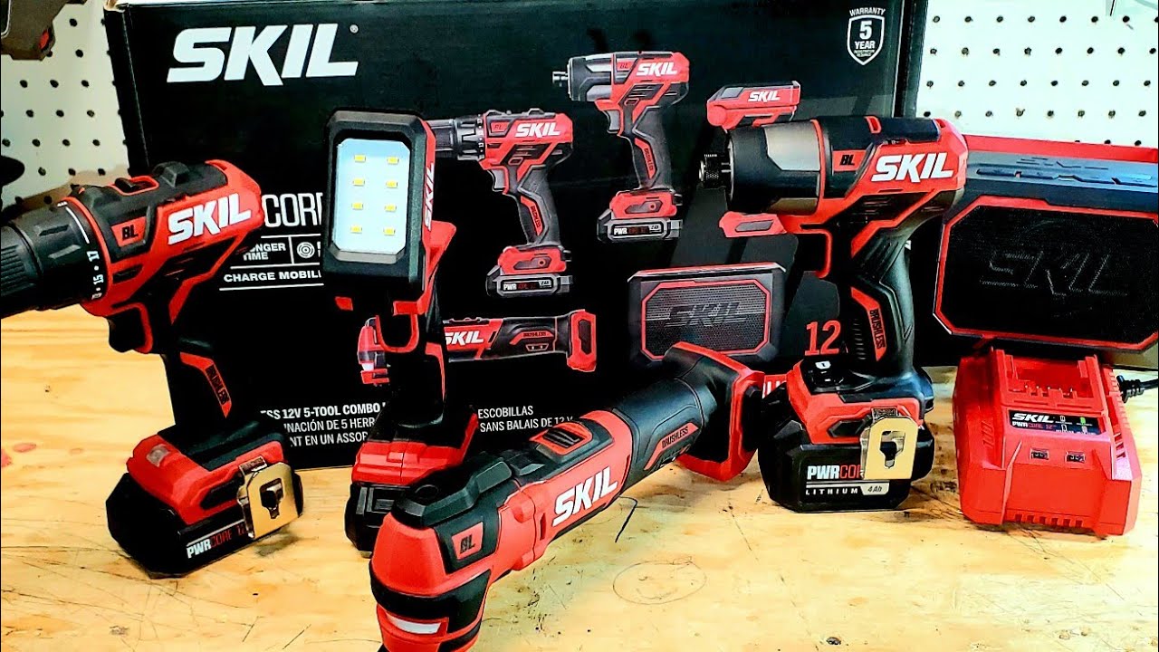 Распаковка и тестирование набора инструментов Skil PWR CORE 12V из 5 инструментов