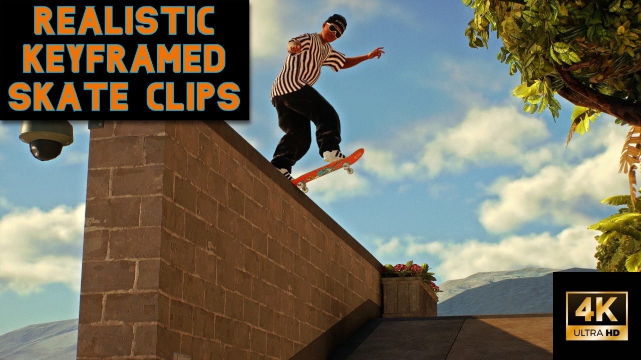 Realistic Keyframed Skate Clips