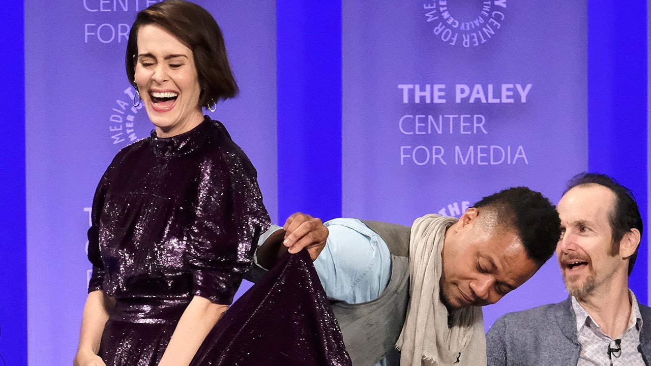 Cuba Gooding Jr. Lifts Up Sarah Paulson's Skirt at 'American Horror Story' PaleyFest Panel