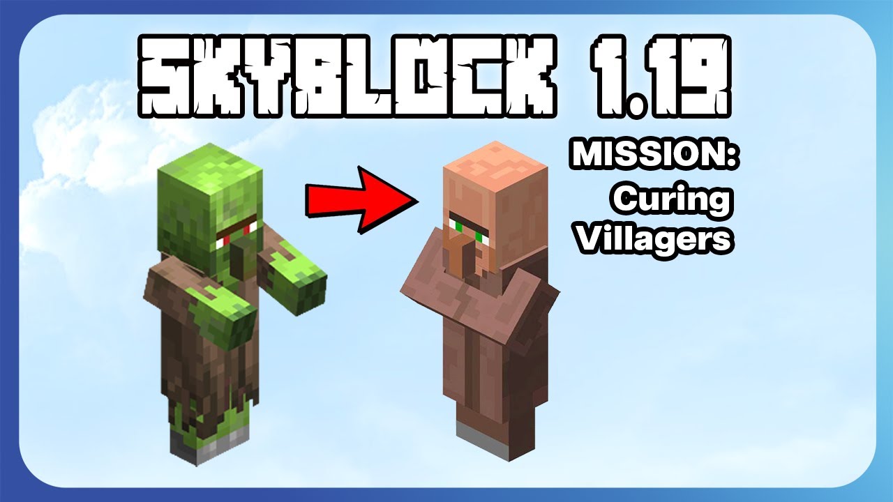 Base Expansion and Curing Zombie Villager(s) in Skyblock 1.19 (Ep. 8)